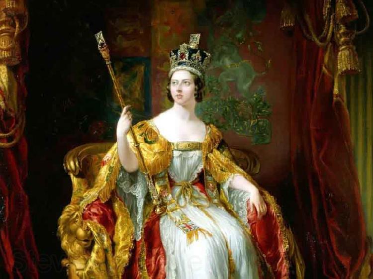 George Hayter State portrait of Queen Victoria Germany oil painting art